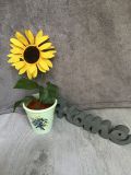 Blumentopf * bertopf * Vase * Deko * Dekotopf * Geschenk * Unikat - hellgrn mint Blumen klein