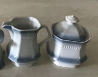 Milchknnchen und Zuckerdose - Porzellan - Oma s Geschirr -  vintage - Neu - Blau
