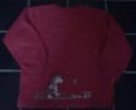 Gre 122 Rotes gefttertes Sweatshirt   Igel 