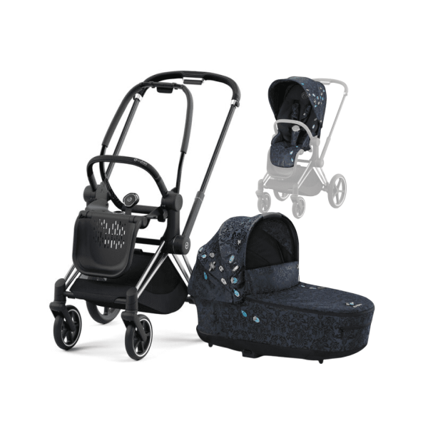 CYBEX Kombikinderwagen Fashion - Chrome Black - Jewels of Nature