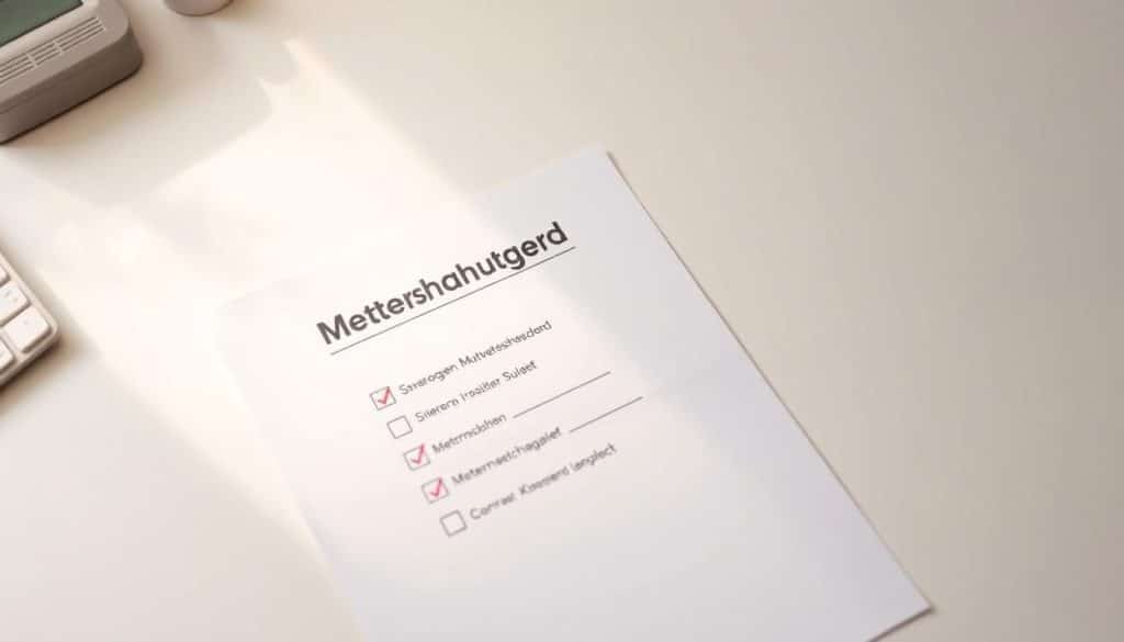 Checkliste Mutterschaftsgeld