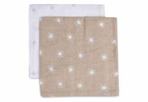 Jollein Waschlappen - 2er Pack Biscuit