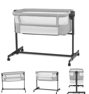 Kinderkraft 2in1 Beistellbett NESTE UP 2 grau