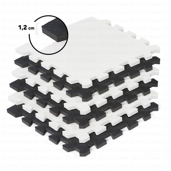 Kinderkraft Schaumstoffmatte - Puzzel 3D LUNO schwarz