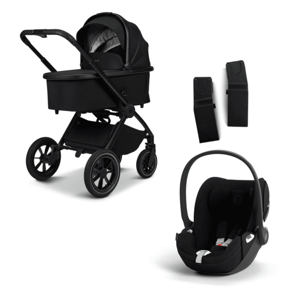 Moon GIO+ Kombikinderwagen Set 3in1 Sepia Black/black inkl. Cybex Cloud T plus i-Size Babyschale