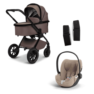 Moon GIO+ Kombikinderwagen Set 3in1 inkl. Cybex Cloud T plus i-Size Babyschale Tonka/Cozy Beige