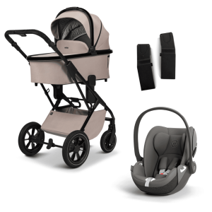 Moon PIU 2025 3in1 Set inkl. Cybex Cloud T Plus i-Size Sand/Mirage Grey
