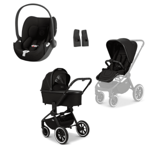 Moon RESEA+ Kombikinderwagen 3in1 Set inkl. Cloud T - Black Sepia Black | black