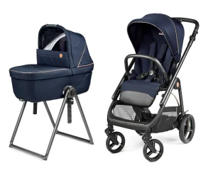 Peg Perego Veloce Kombikinderwagen Blue Shine inkl. Culla Belvedere Babywanne
