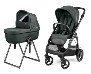 Peg Perego Veloce Kombikinderwagen Metal inkl. Culla Belvedere Babywanne