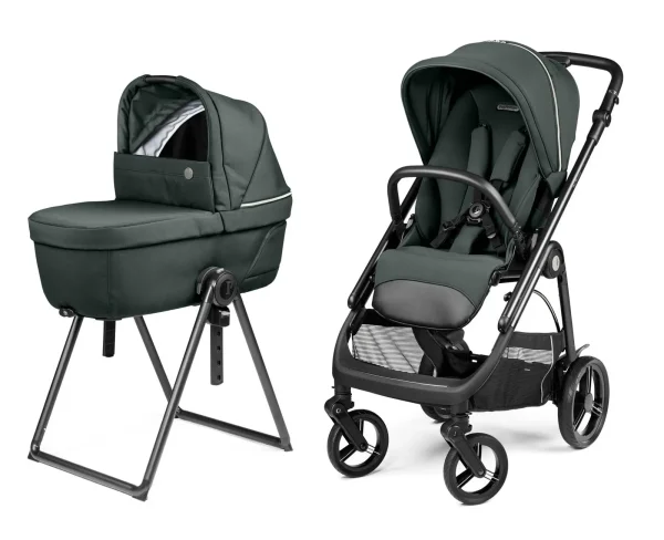 Peg Perego Veloce Kombikinderwagen Metal inkl. Culla Belvedere Babywanne