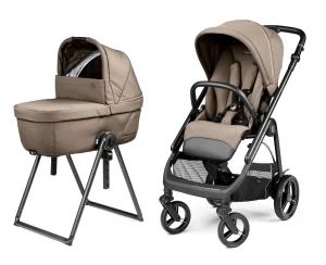 Peg Perego Veloce Kombikinderwagen Pine Bark inkl. Culla Belvedere Babywanne
