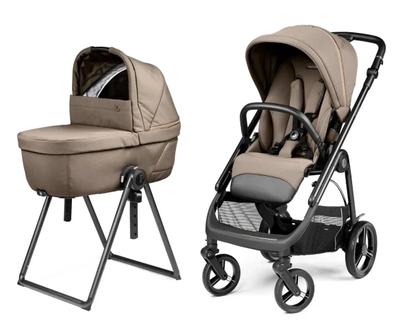 Peg Perego Veloce Kombikinderwagen Pine Bark inkl. Culla Belvedere Babywanne