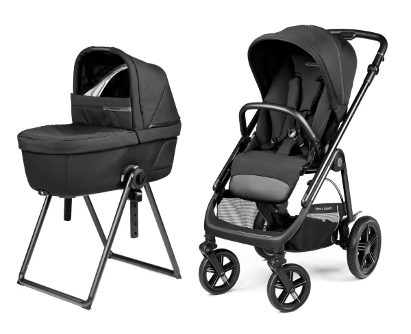 Peg Perego Veloce TC Kombikinderwagen True Black inkl. Culla Belvedere Babywanne