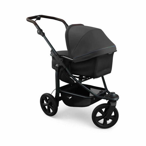 TFK Mono 3 Kombikinderwagen Luftkammer Radset - anthrazit mit roten Highlights