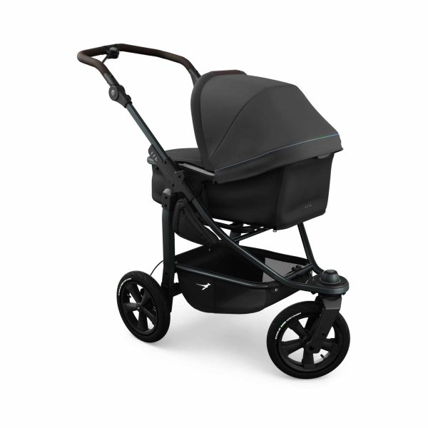 TFK Mono 3 Kombikinderwagen Luftrad Set - anthrazit mit roten Highlights