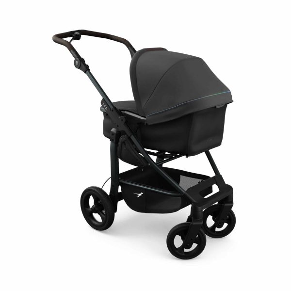 TFK Mono 4 Kombikinderwagen Luftkammer Radset - anthrazit mit roten Highlights