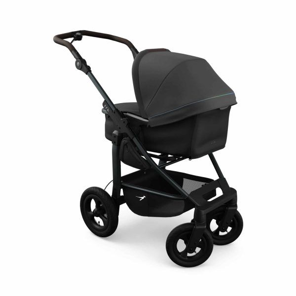 TFK Mono 4 Kombikinderwagen Luftrad Set - anthrazit mit roten Highlights