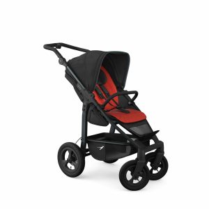 TFK Mono 4 Sportwagen Luftrad Set - anthrazit mit roten Highlights